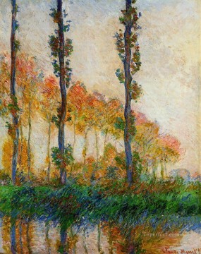 風景 Painting - 秋の三本の木 クロード・モネの風景